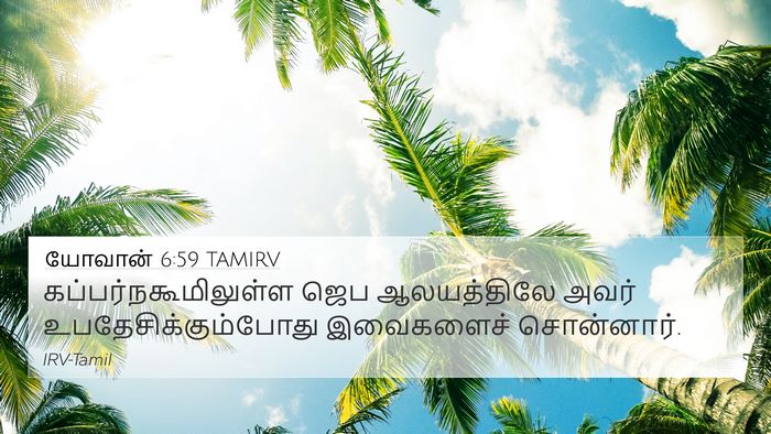 யோவான் 6:59 TAMIRV Bible Verse Image
