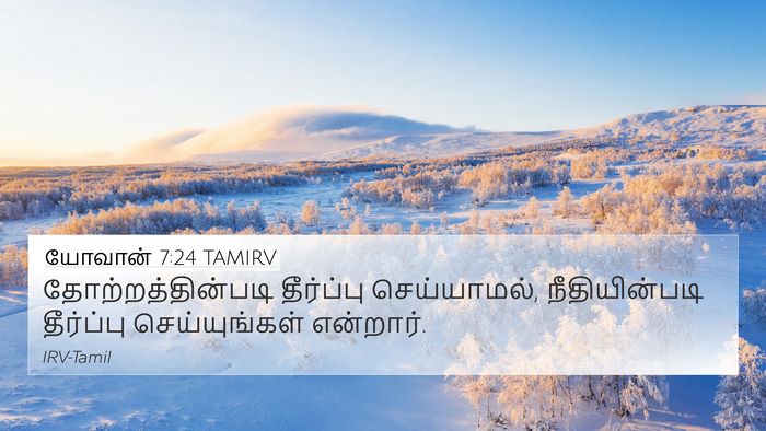யோவான் 7:24 TAMIRV Bible Verse Image