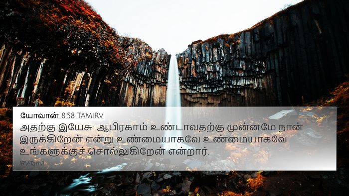 யோவான் 8:58 TAMIRV Bible Verse Image
