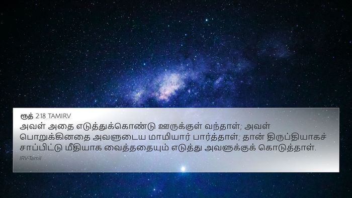 ரூத் 2:18 TAMIRV Bible Verse Image