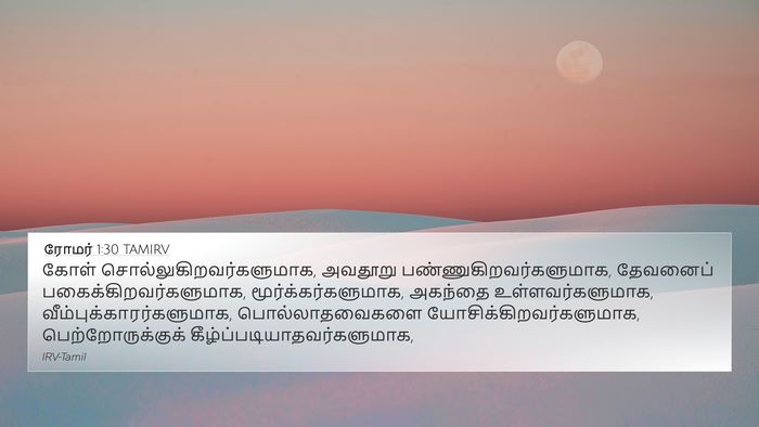 ரோமர் 1:30 TAMIRV Bible Verse Image
