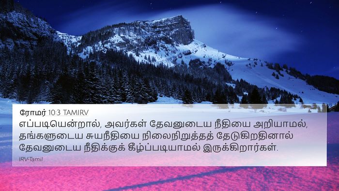 ரோமர் 10:3 TAMIRV Bible Verse Image