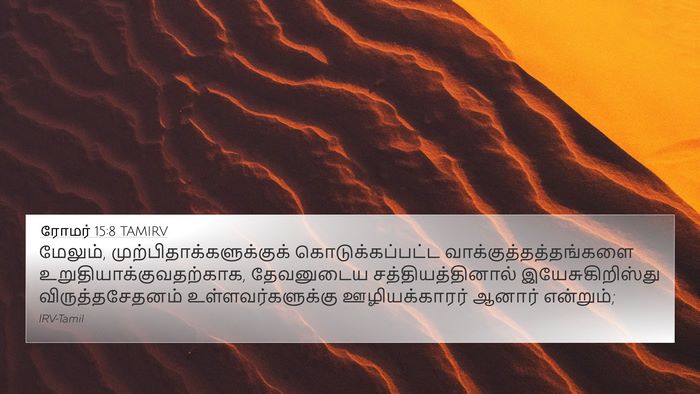 ரோமர் 15:8 TAMIRV Bible Verse Image