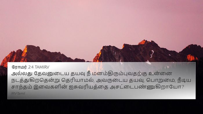 ரோமர் 2:4 TAMIRV Bible Verse Image