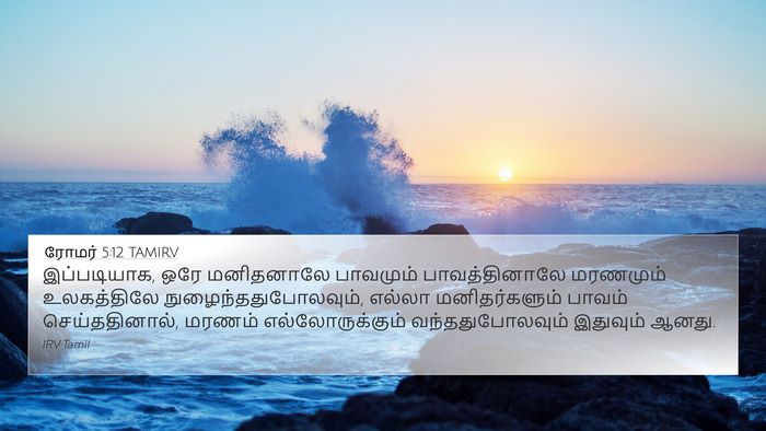 ரோமர் 5:12 TAMIRV Bible Verse Image