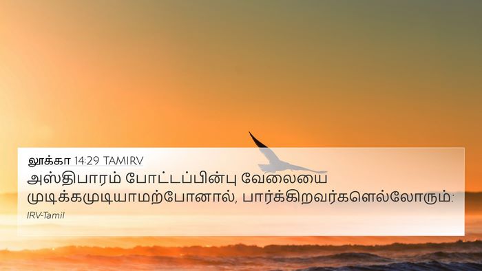 லூக்கா 14:29 TAMIRV Bible Verse Image