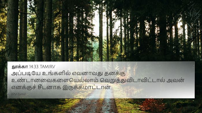 லூக்கா 14:33 TAMIRV Bible Verse Image