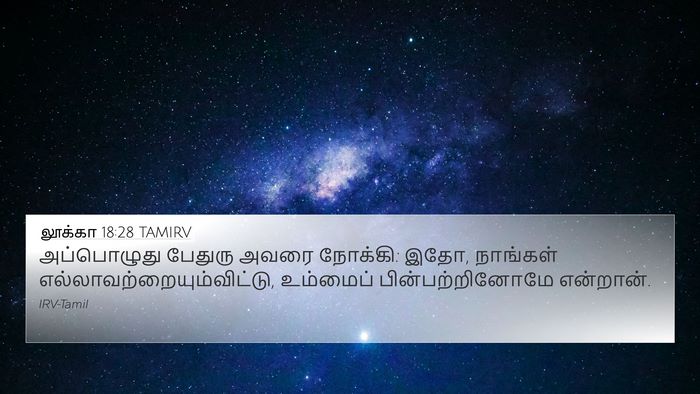 லூக்கா 18:28 TAMIRV Bible Verse Image