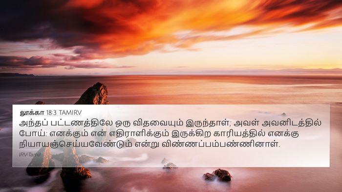லூக்கா 18:3 TAMIRV 4K Wallpaper - அந்தப் - 4K Wallpaper Bible Verse
