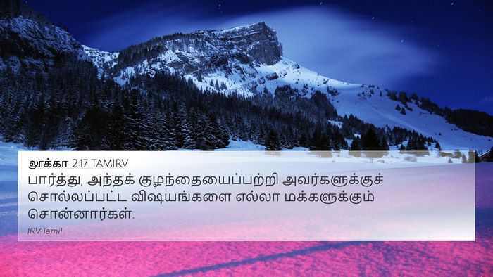 லூக்கா 2:17 TAMIRV 4K Wallpaper - பார்த்து, அந்தக் - 4K Wallpaper Bible Verse