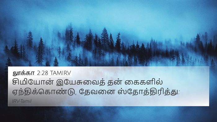 லூக்கா 2:28 TAMIRV Bible Verse Image