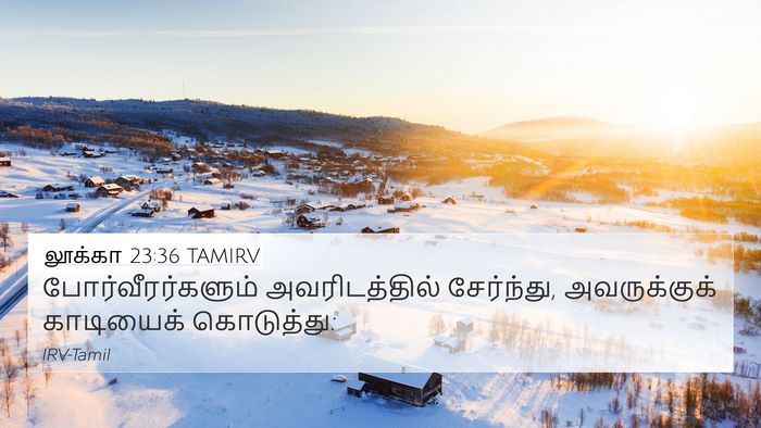 லூக்கா 23:36 TAMIRV Bible Verse Image