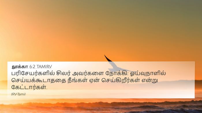 லூக்கா 6:2 TAMIRV 4K Wallpaper - பரிசேயர்களில் - 4K Wallpaper Bible Verse