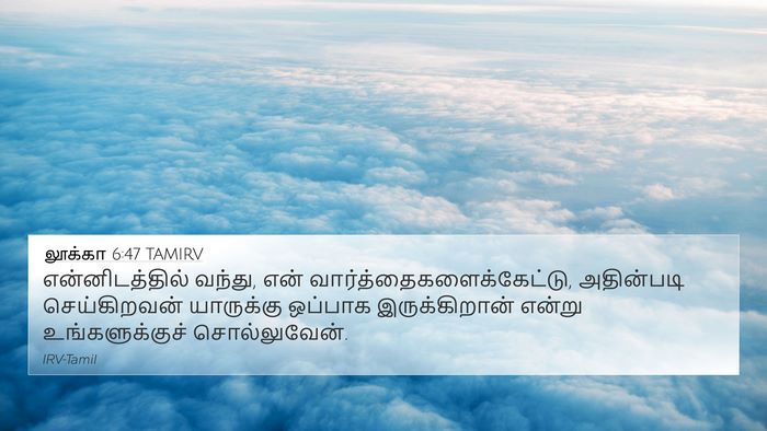 லூக்கா 6:47 TAMIRV Bible Verse Image