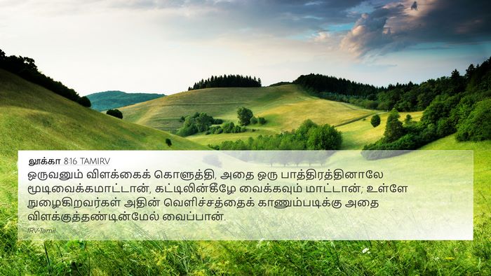லூக்கா 8:16 TAMIRV Bible Verse Image