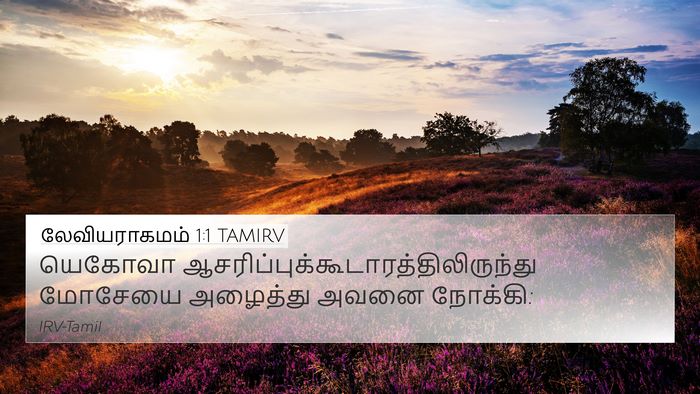 லேவியராகமம் 1:1 TAMIRV 4K Wallpaper - யெகோவா - 4K Wallpaper Bible Verse