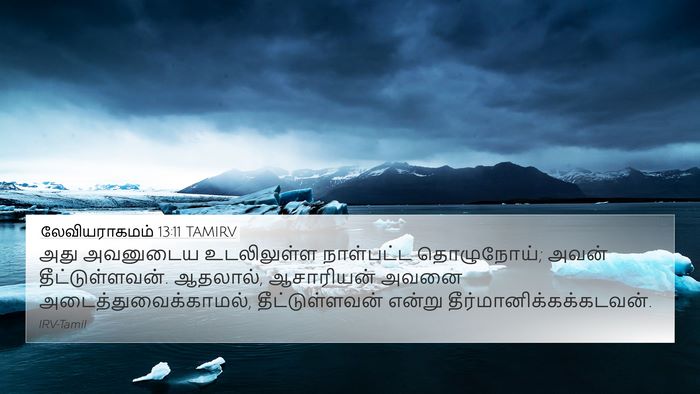 லேவியராகமம் 13:11 TAMIRV 4K Wallpaper - அது அவனுடைய - 4K Wallpaper Bible Verse