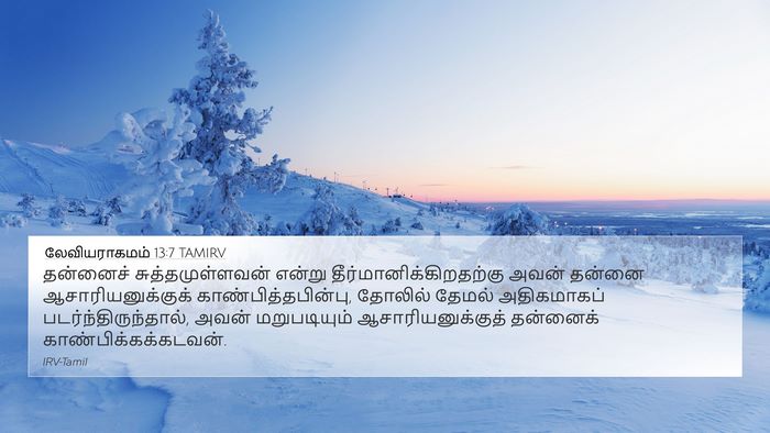 லேவியராகமம் 13:7 TAMIRV 4K Wallpaper - தன்னைச் - 4K Wallpaper Bible Verse