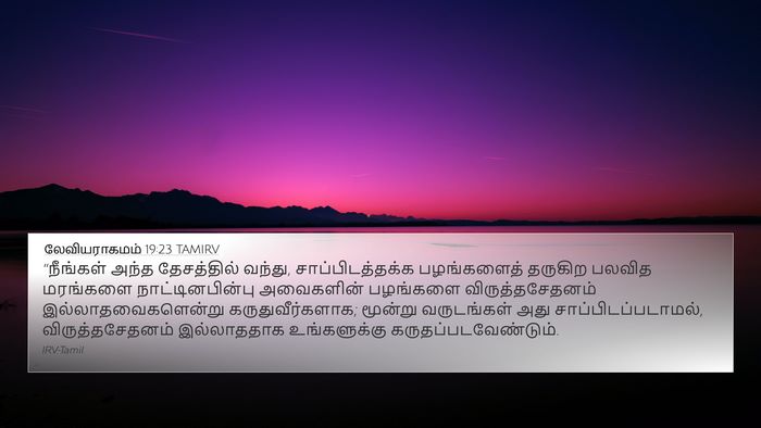 லேவியராகமம் 19:23 TAMIRV Bible Verse Image