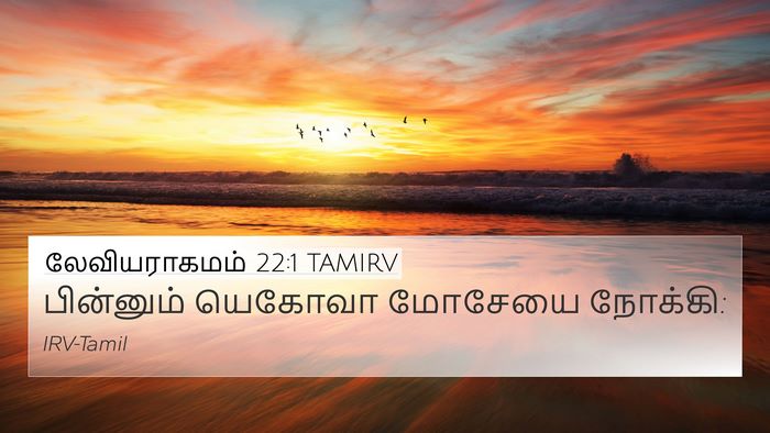 லேவியராகமம் 22:1 TAMIRV 4K Wallpaper - பின்னும் யெகோவா - 4K Wallpaper Bible Verse