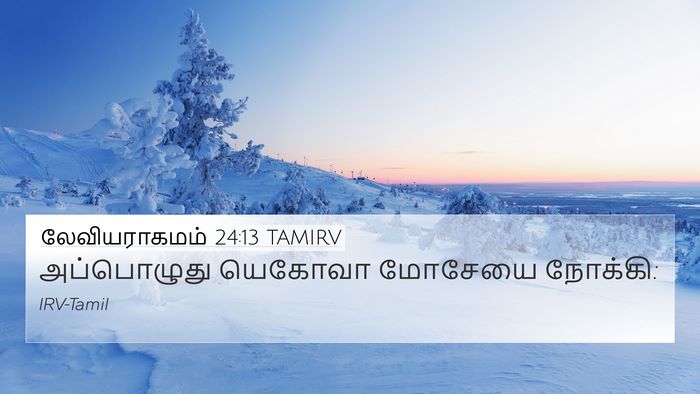 லேவியராகமம் 24:13 TAMIRV 4K Wallpaper - அப்பொழுது யெகோவா - 4K Wallpaper Bible Verse