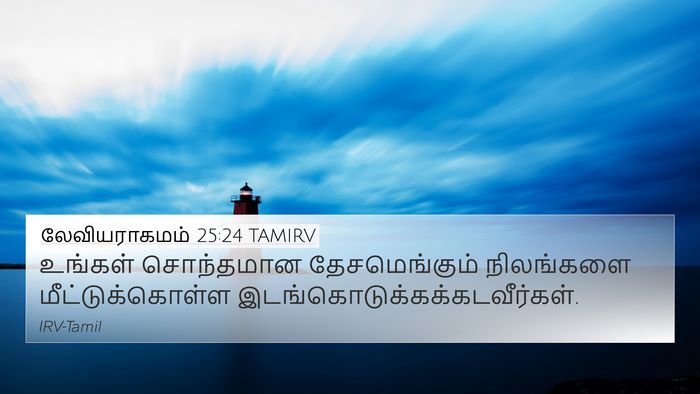லேவியராகமம் 25:24 TAMIRV Bible Verse Image