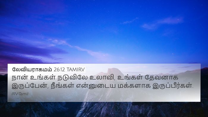 லேவியராகமம் 26:12 TAMIRV Bible Verse Image