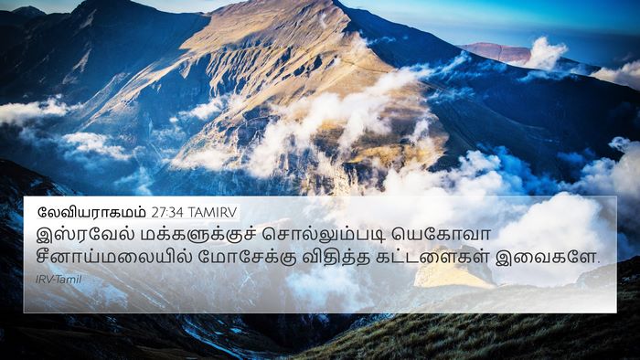 லேவியராகமம் 27:34 TAMIRV Bible Verse Image