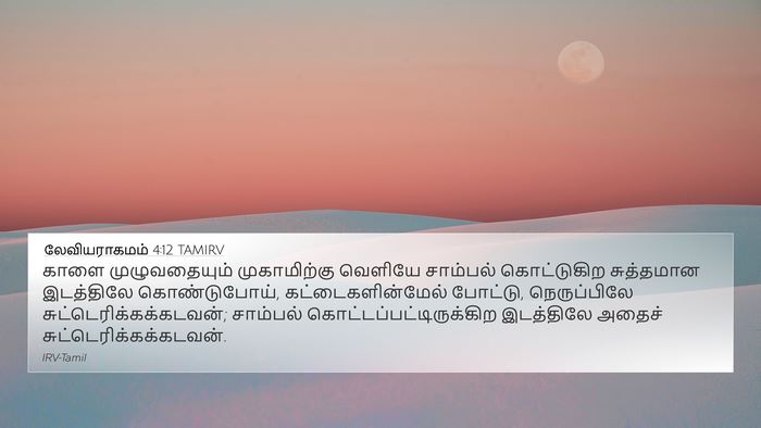 லேவியராகமம் 4:12 TAMIRV Bible Verse Image