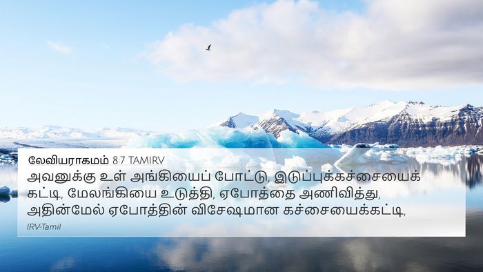 லேவியராகமம் 8:7 TAMIRV Bible Verse Image
