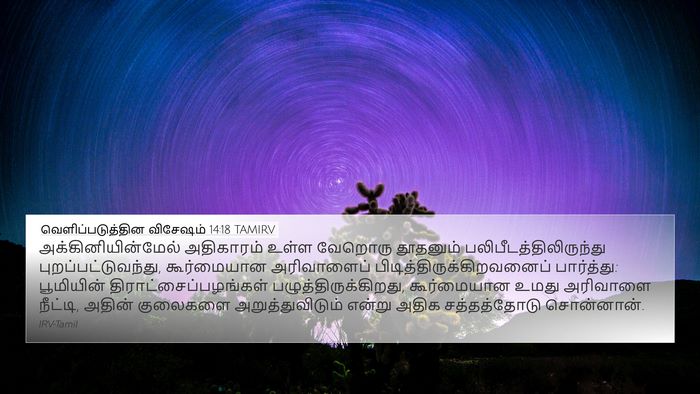 வெளிப்படுத்தின விசேஷம் 14:18 TAMIRV Bible Verse Image