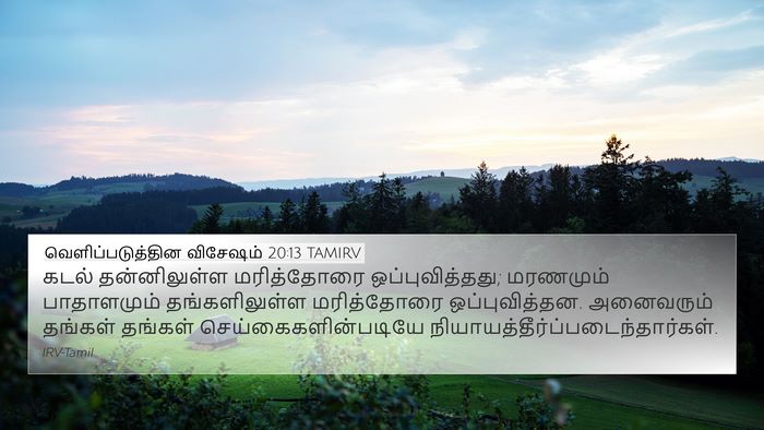 வெளிப்படுத்தின விசேஷம் 20:13 TAMIRV Bible Verse Image