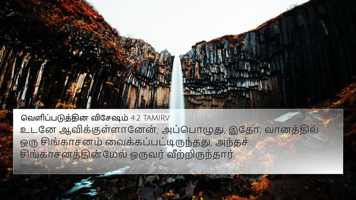 வெளிப்படுத்தின விசேஷம் 4:2 TAMIRV Bible Verse Image