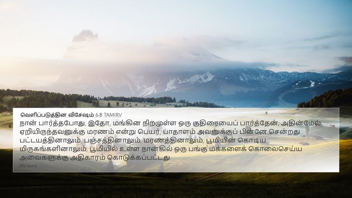 வெளிப்படுத்தின விசேஷம் 6:8 TAMIRV Bible Verse Image