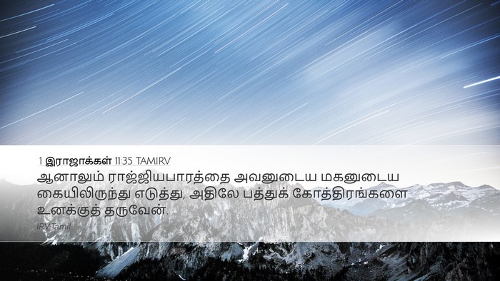 1 இராஜாக்கள் 11:35 TAMIRV Desktop Wallpaper - ஆனாலும் - Desktop Bible Verse Wallpaper
