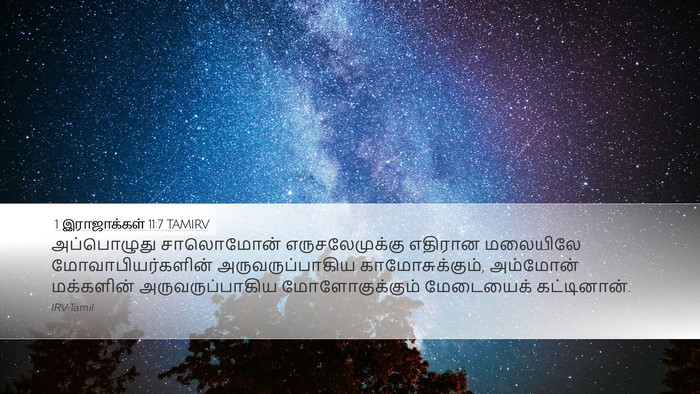 1 இராஜாக்கள் 11:7 TAMIRV Bible Verse Image