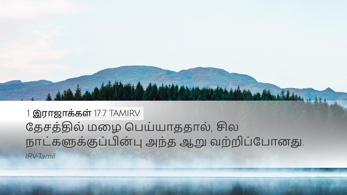 1 இராஜாக்கள் 17:7 TAMIRV Desktop Wallpaper - தேசத்தில் மழை - Desktop Bible Verse Wallpaper