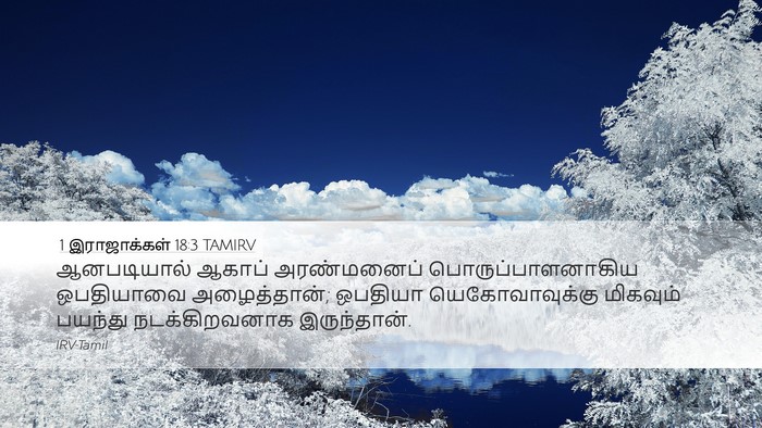 1 இராஜாக்கள் 18:3 TAMIRV Bible Verse Image