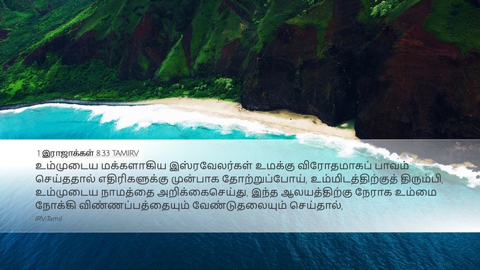 1 இராஜாக்கள் 8:33 TAMIRV Bible Verse Image