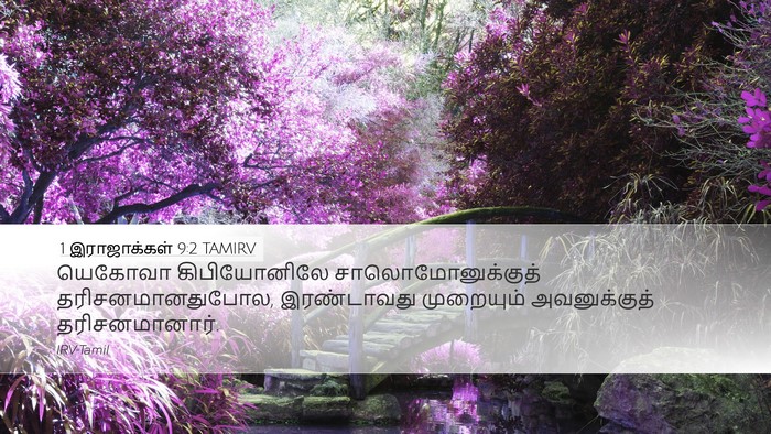 1 இராஜாக்கள் 9:2 TAMIRV Bible Verse Image