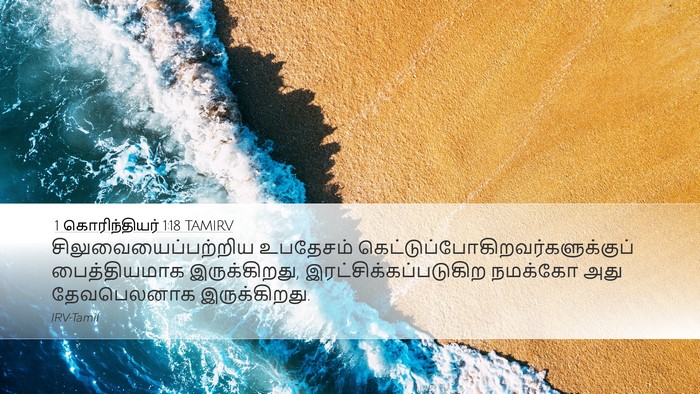 1 கொரிந்தியர் 1:18 TAMIRV Bible Verse Image