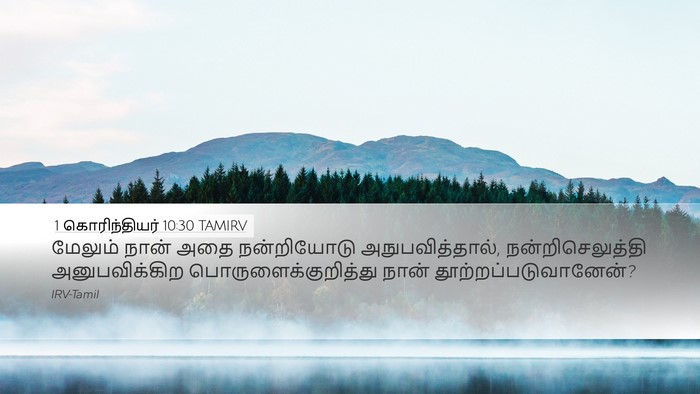 1 கொரிந்தியர் 10:30 TAMIRV Bible Verse Image