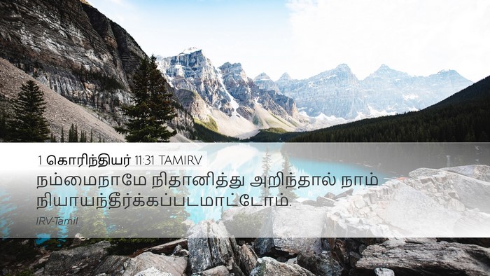 1 கொரிந்தியர் 11:31 TAMIRV Bible Verse Image