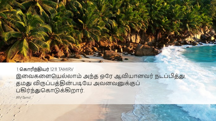 1 கொரிந்தியர் 12:11 TAMIRV Bible Verse Image
