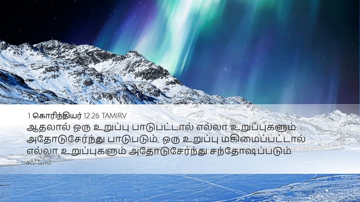 1 கொரிந்தியர் 12:26 TAMIRV Bible Verse Image