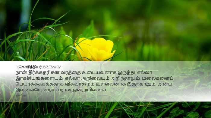 1 கொரிந்தியர் 13:2 TAMIRV Bible Verse Image