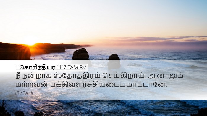 1 கொரிந்தியர் 14:17 TAMIRV Bible Verse Image