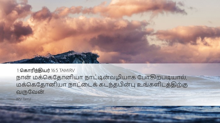 1 கொரிந்தியர் 16:5 TAMIRV Bible Verse Image