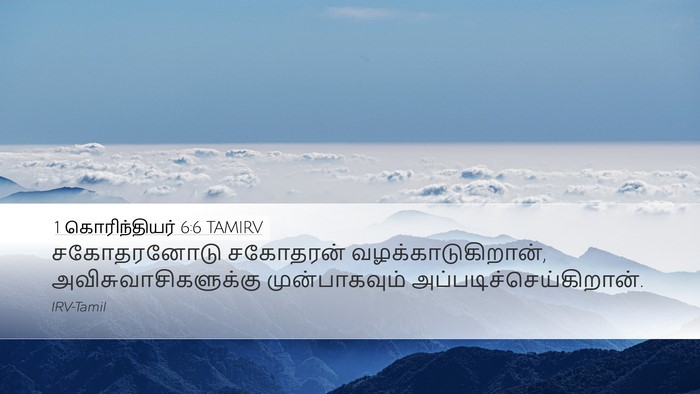 1 கொரிந்தியர் 6:6 TAMIRV Bible Verse Image