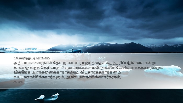 1 கொரிந்தியர் 6:9 TAMIRV Bible Verse Image